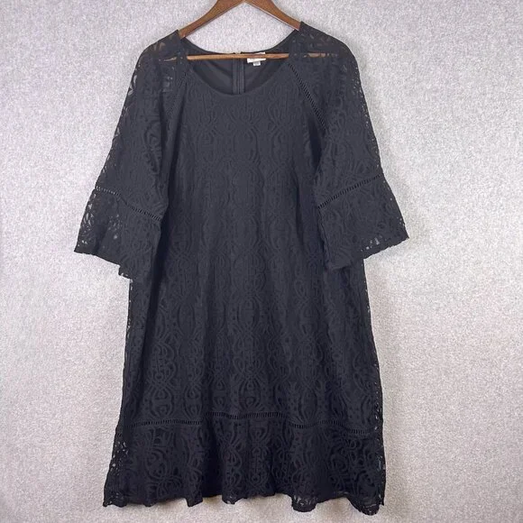 Avenue | Dresses | Avenue Shift Dress Womens 82 Black Lace 34 Bell Sleeve Aline Cocktail Nwot | Poshmark Avenue | Dresses | Avenue Shift Dress Womens 82 Black Lace 34 Bell Sleeve Aline Cocktail Nwot | Poshmark
